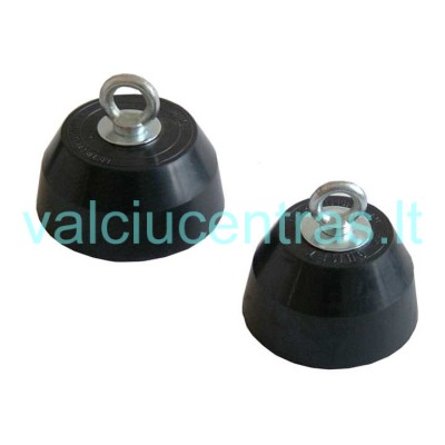 Rubberised round anchor